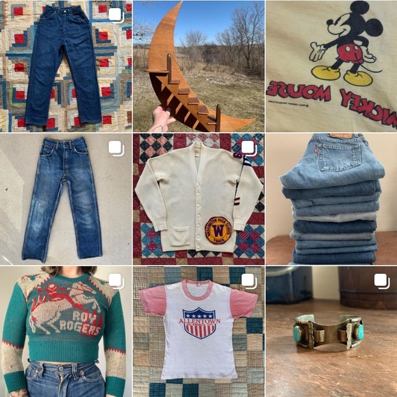 Vintage 40s 50s 60s 70s 80s Clothing Tshirts Jeans - Picture 2 of 4